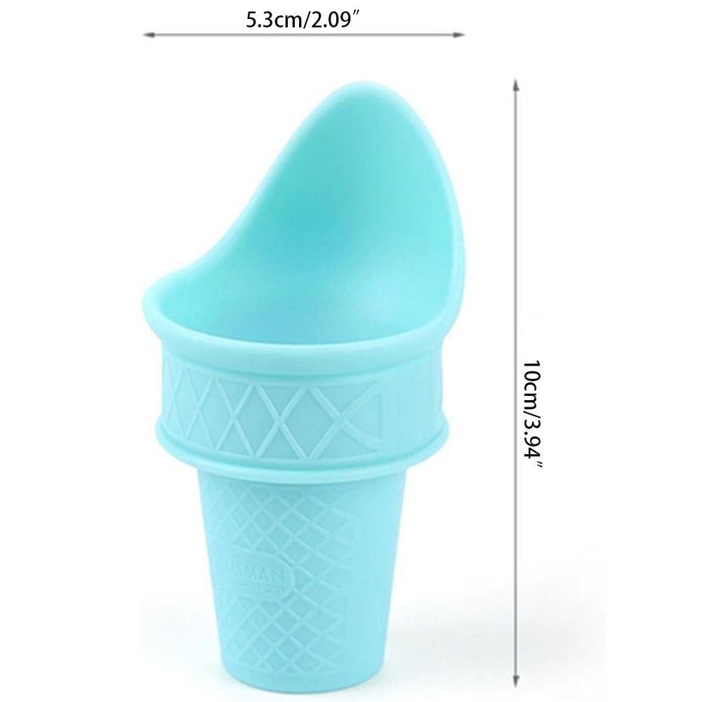 Odorless Silicone Snow Cone Rack Sustainable Freezable Food Cone Holder  Ice Cream Accessories