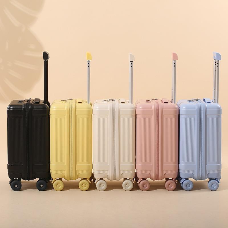 16-Inch Leather Carry-On Suitcase with Universal Wheels - Trolley Case for Men and Women