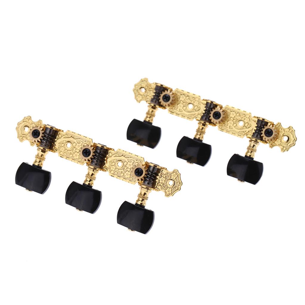 Alice AOS 020B3P 1 Pair Gold Plated 3 Machine Head Classical Guitar String Tuning Keys Pegs