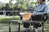 CAPTAIN STAG BBQ Tabletop Aging Gray x Camp Out Grill, V-shaped, Grill, Tan, UG-96