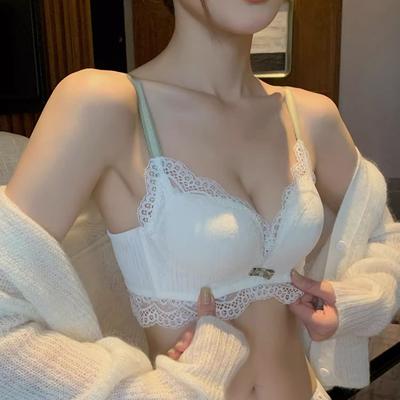Soutiens-gorge push-up en dentelle sans fil pour femme Lingerie Soutien-gorge pour femme Sous-vêtements