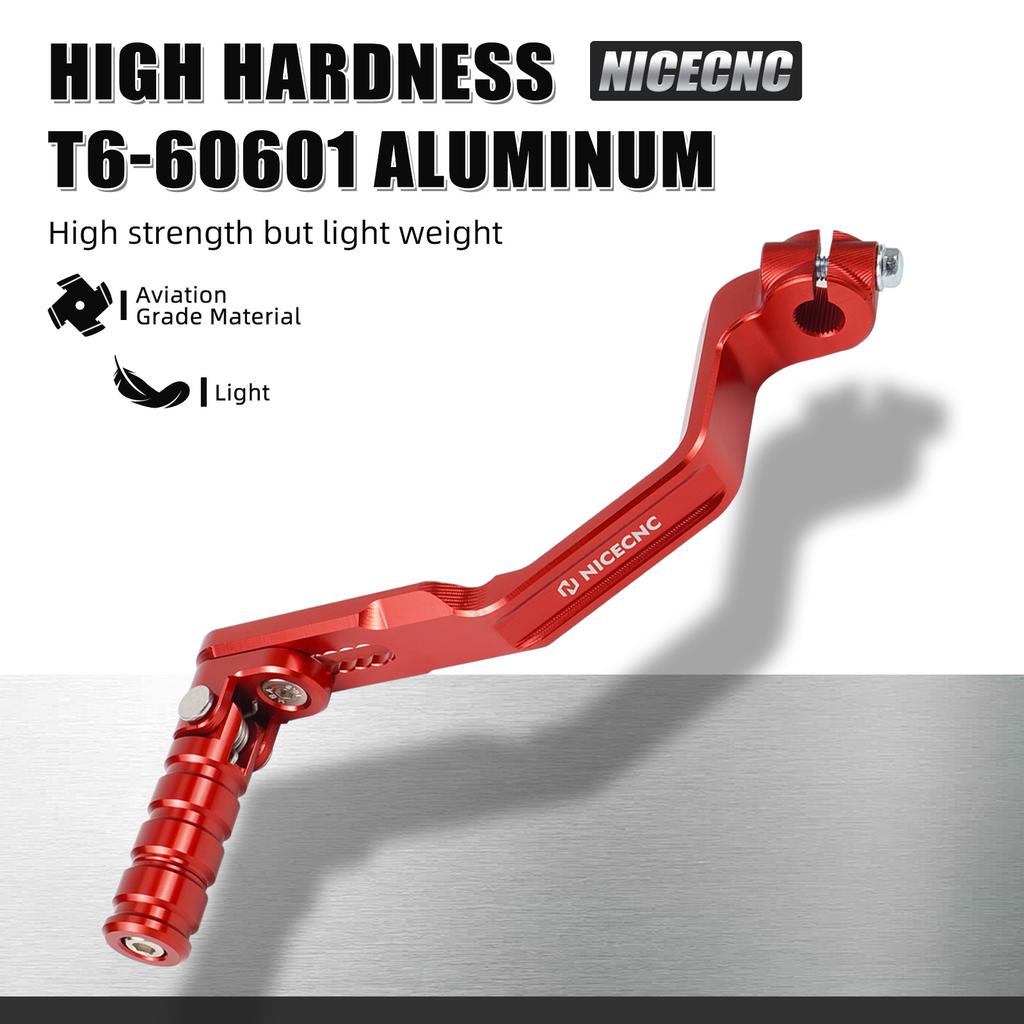 NICECNC Shift Lever Pedal For Yamaha YFZ450R RSE 2009-2025 YFZ450X 2010-2011 Replace 18P-18110-00-00 90° Adjustable Aluminum