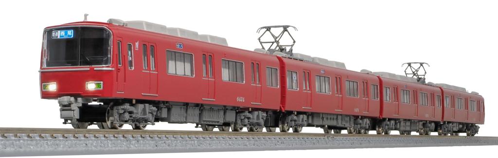 Greenmax N Gauge Meitetsu 6500 Series 8th Selectable Car Model 31996 Batch, Number, 4-Car Add-on Set, Non-Powered, Train,