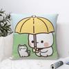 Bubu & Dudu In The Rain Pillow Case Cushion Cover Soft Graphic Pillow Cover Morden Pillowcases For Sofa Home Decorative