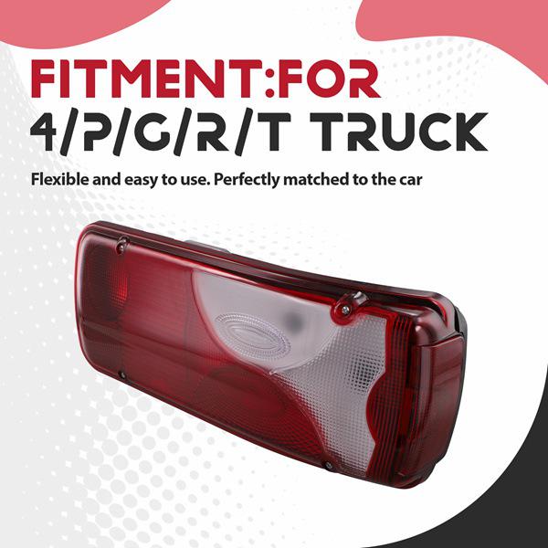 Red Left-Side ABS Truck Taillight 1756754 (1 pc)