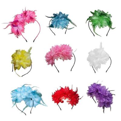 Elegante Cerchietto Floreale Anni '20 Fascinator Cerchietto per Capelli Donna Carnevali Accessori per Capelli