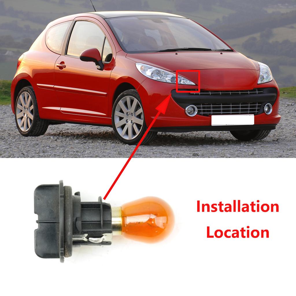 For Peugeot 207 307 407 607 807 1007 Expert Indicator Bulb Holder Turn Signal Bulb Socket Black Accessories Replacement 621546
