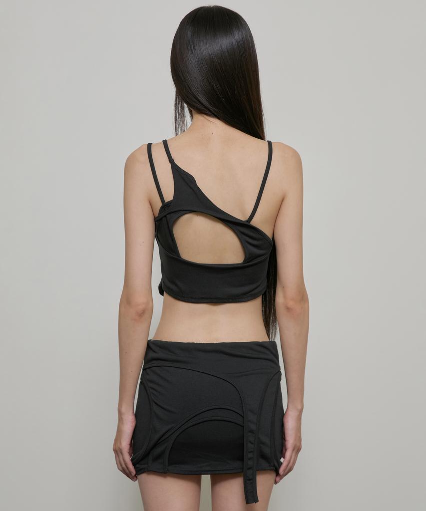 Peulleeoeob 4-Layered Skirt (Fl-268_Black)