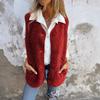 Autumn/Winter 2025 Lambswool Fleece Vest Jacket with Buttons