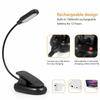 Dimmable Led Reading Light Usb Rechargeable Clip-on Desk Table Reading Book Lamp