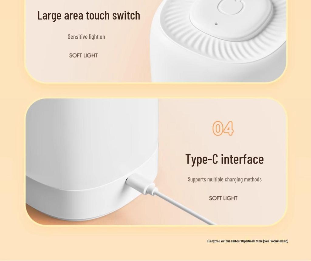 Infant Moon Table Lamp: Eye-Protection Night Light for Baby's Bedroom