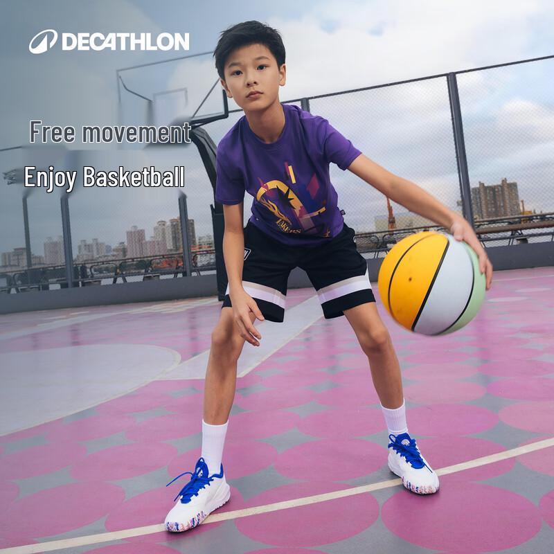 Decathlon Boys' Breathable Short Sleeve Sports T-Shirt