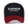 Sex-Lehrer Lustiger Erwachsenenhumor Coole Witz-Geschenk Baseballkappe Lustig Herren Damen Stil Atmungsaktive Sonnenhüte Lässig Snapback-Hut