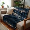 Sun Glitter Deep Sea Soft Flannel Blanket Breathable Warm Throw for Office Car Sofa Kids Room Birthday Xmas Gift