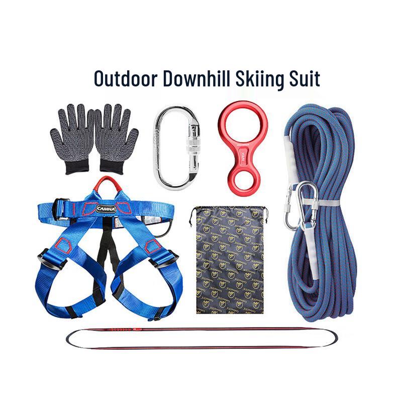 Emergency Fire Escape and Outdoor Rappelling Descender Kit