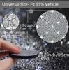 NBTEPEM Sparkly Car Cup Holder Coasters, 2.75 Inch, Non-Slip, Shockproof, Universal Fashion Coaster Inserts with Crystal Rhinestones, Automotive
