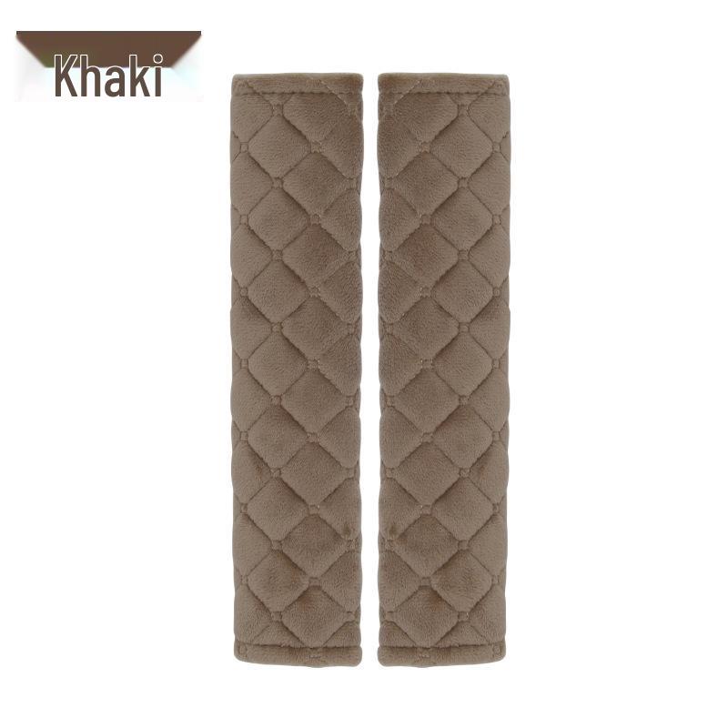 

Плюшевая вышитая износостойкая накладка на плечо ремня безопасности Single хаки