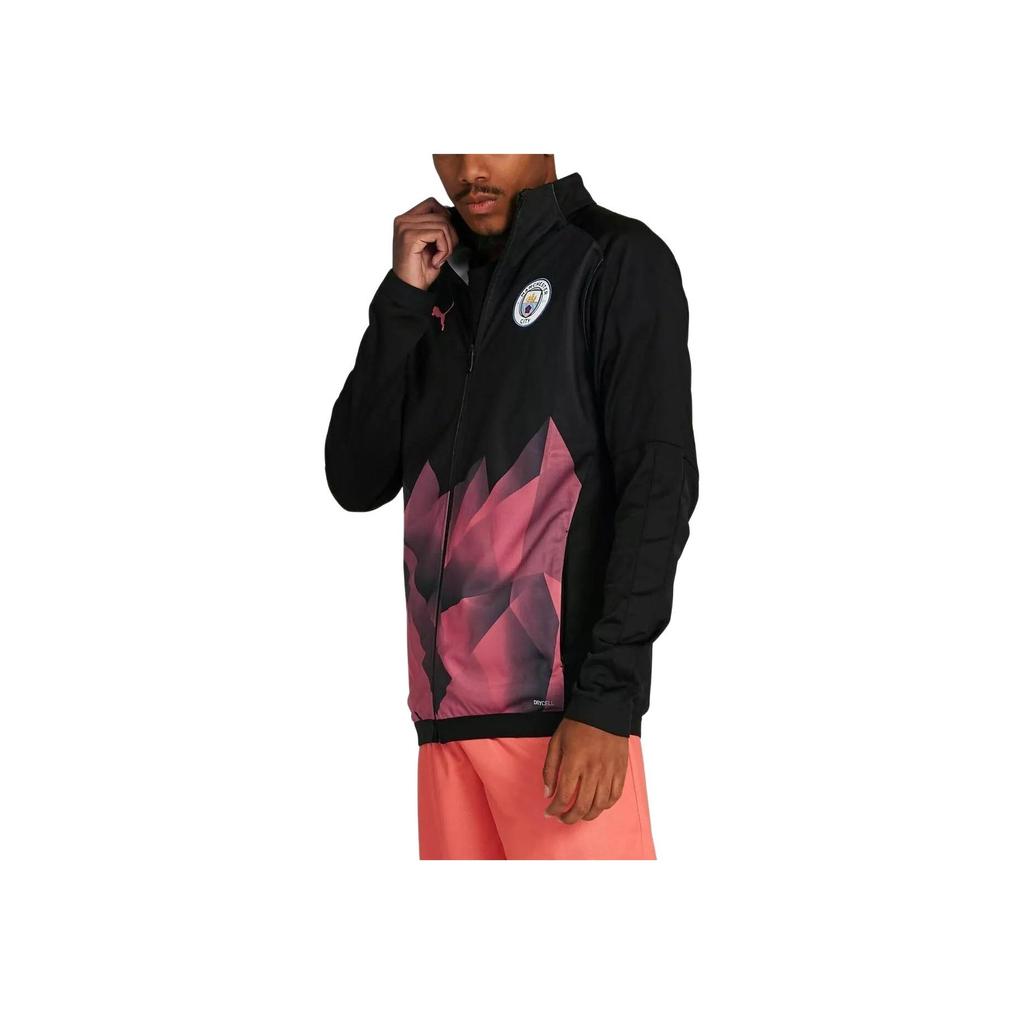 Puma Giacca Manchester City da Uomo con Zip, Collo Alto, Manica Lunga, Logo Nero 756250-30