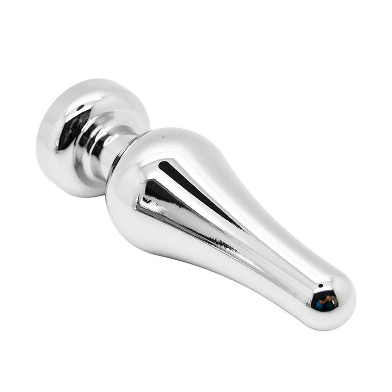 Smooth Touch Beginner's Metal Butt Plug Stopper Anal Sex Toys, Adult Sex Products Sex Toys
