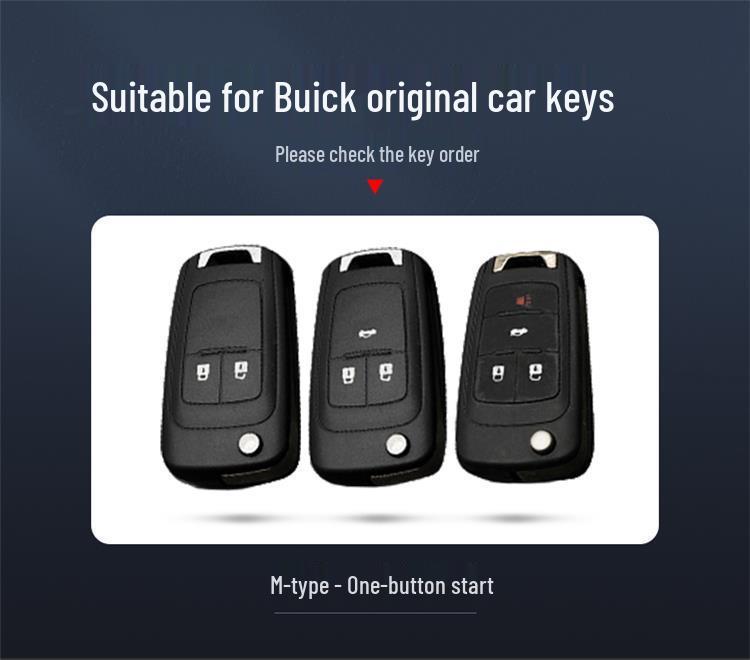Premium Metal Key Case for Buick: Excelle, Envision, LaCrosse, Verano, GL8 Models