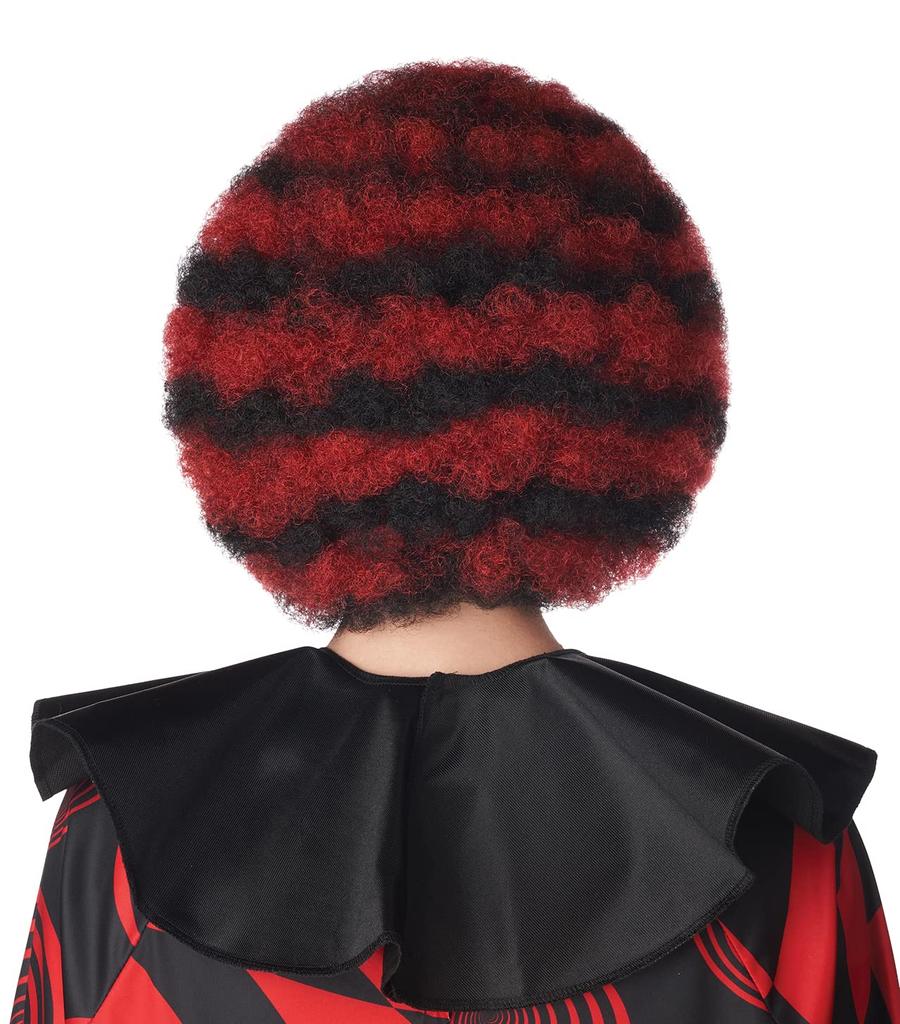 California Costumes Black and Red Spiral Clown Afro Costume Wig 7221-217