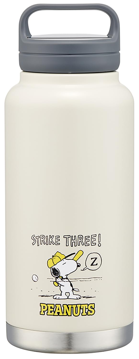 

Skater Stainless Steel Mug Bottle 1000ml with Screw Handle Snoopy Baseball Insulated/Cold STSC10-A