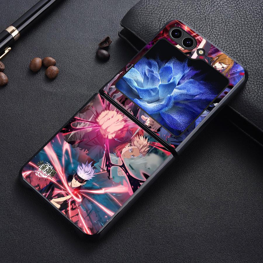 

Case for Samsung Galaxy Z Flip 7 6 5 4 3 Flip5 Flip6 Flip3 Flip7 FE Flip4 Back Phone Cover Funda Anime S-Sukuna Galaxy Z Flip7 FE