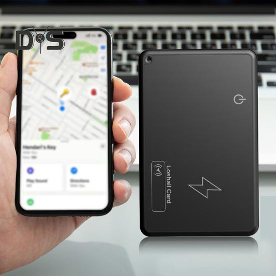 Wireless Charging Wallet Tracker Card Ultra-Thin Design Portable Bluetooth-compatible GPS Locator Waterproof Thin Item Finder