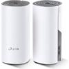 TP-Link Deco E4(2-Pack) Systèmes Mesh WiFi - Couverture WiFi Jusqu'à 260m2 - AC 1200 Mbps, Ports Ethernet