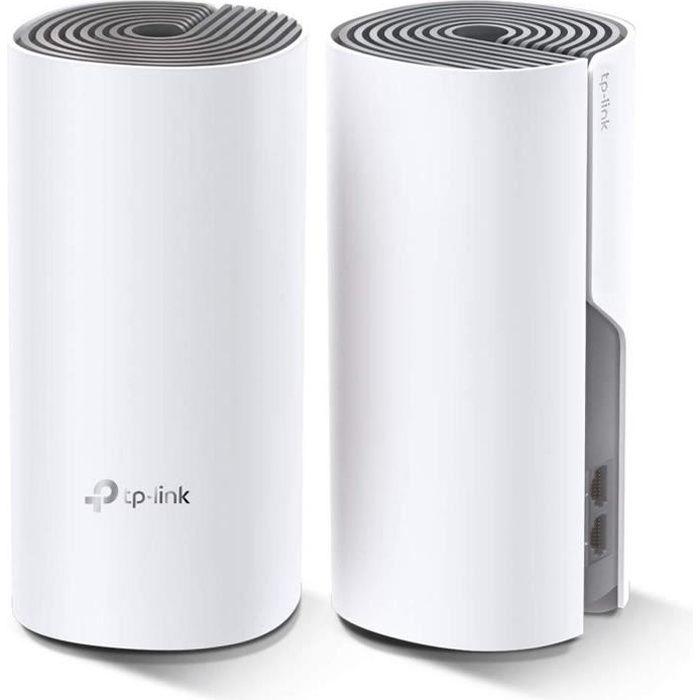 TP-Link Deco E4(2-Pack) Systèmes Mesh WiFi - Couverture WiFi jusqu'à 260m2 - AC 1200 Mbps, Ports Ethernet