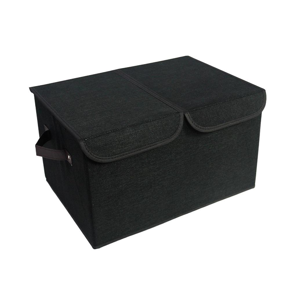 with Double-Lid Fabric Storage Box Dividers Home Storage Organizer  for Home Closet Office
