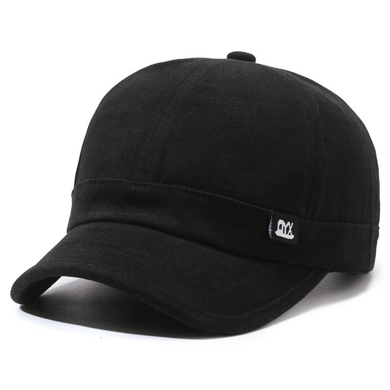Solid Color Short Brim Baseball Cap For Men And Women, Korean Style Sun Protection Duckbill Cap, Casual Sports Sun Hat