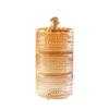 European Creative Luxury Crystal Glass Candy Jar with Lid Dried Fruit Jar Jewelry Storage Box Home Decoration Storage Jar