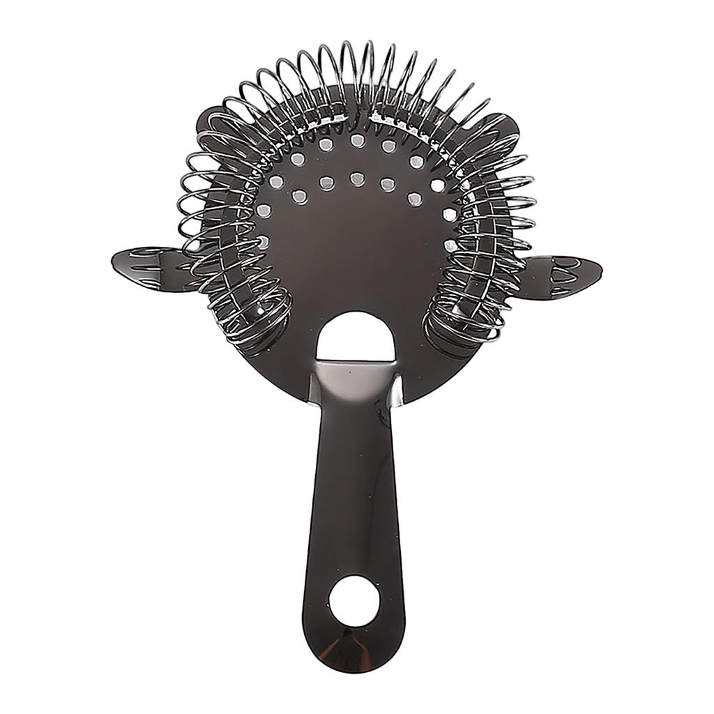 Stainless Steel Cocktail Strainer Bar Tool with Spring Coil Handle for Mixing Drinks and Filtering Ice