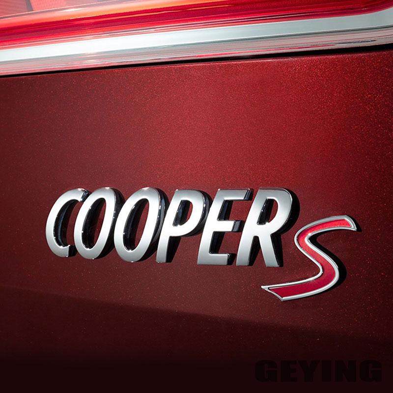 3D Metal COOPER S Decorative Sticker For MINI Cooper's Car Trunk Refurbishment Accessories
