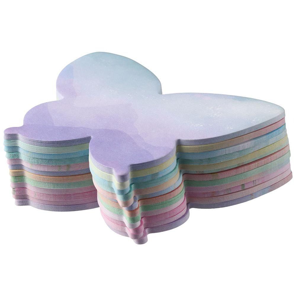 240 Sheets Butterfly Sticky Notes Colorful Adhesive Paper Self Sticky Note Pads Butterfly Shaped Decorative Writing Memo Pads