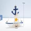 Solid Wood Sailboat Ornaments: Mediterranean Table Decorations & Creative Photography Props