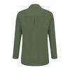 Women's Loose Cotton Linen Color Long Sleeve Cardigan Irregular Pocket Shirt Top