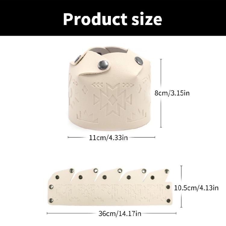 PU Gas Cylinder Cover Propane Tanks Cover Outdoor Hiking Camping Gas Tanks Storage Pouches Gas Cylinder Protective Cover