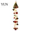 Lighted Holiday Door Hanger Glowing Christmas Hanger, Crochet Spiral Ornament with LED Lights, Snowman Santa Reindeer Winter Wonderland Window