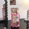 Makeup Brush Holder Desktop Lipstick Eyebrow Pencil Organizer 2-Tier Cosmetic Brush Cup for Dressing Table Organization