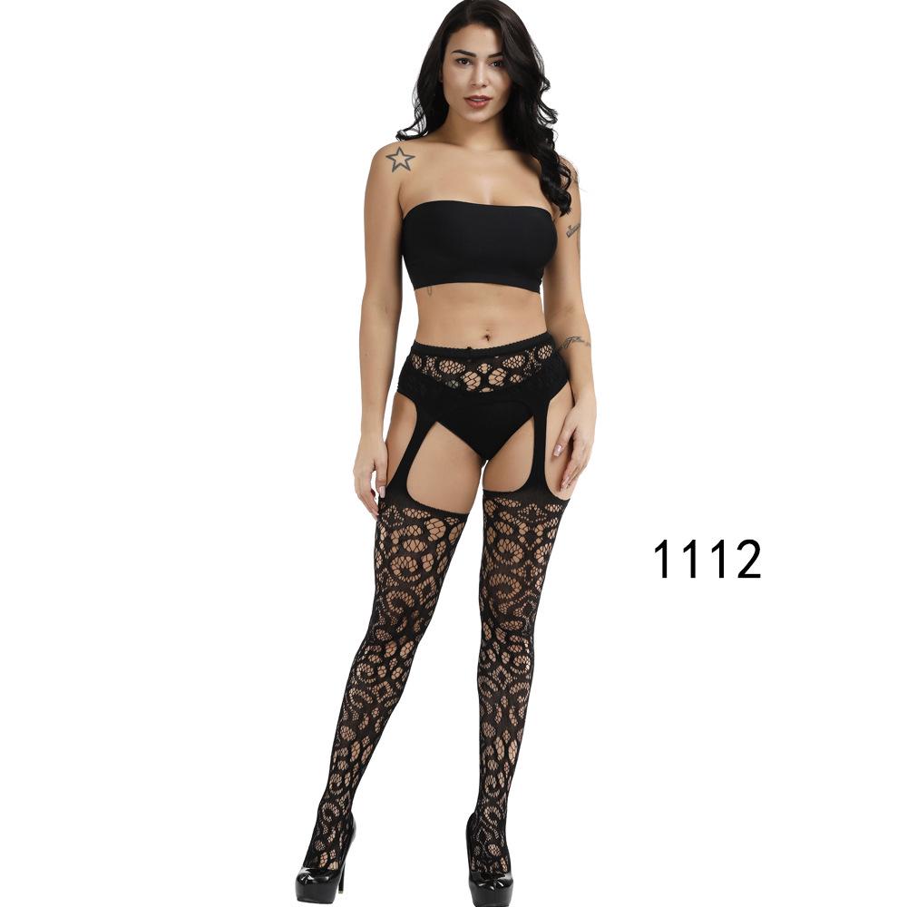 High-End Sexy Lingerie Fishnet Stockings with Non-Slip Garter, Nurse & Stewardess Style