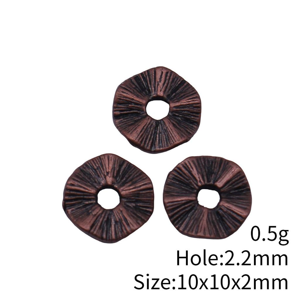 Circle Flat Position Spacer Beads Alloy Blank Disc Bulk Beaded Jewelry Making Supplies For DIY Charm