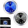 2 PCS Mini Car Clock, Stick On Luminous Tiny Car Vent Clocks, Mini Cars Clock for Dashboard, Universal Decorative Accessories for Bike Home Boat