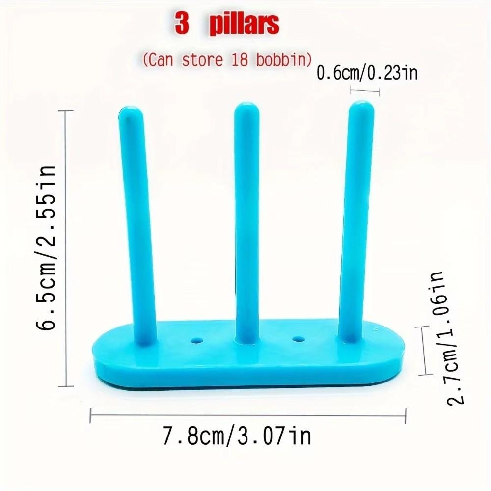 Plastic Magnetic Bobbin Holder 5 Column Compact Thread Bobbin Organizer Magnetic Adsorption High Efficiency