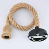 Vintage Hemp Rope American Style Pendant Lights Hand Knitted Reminiscence Bar Pub Industrial Lighting Indoor Ceiling Lamp E27