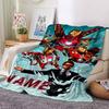Custom Name Deadpool Wolverine blanket for Couch & Bed, Plush Cozy Fuzzy Blanket Super Soft & Warm Blankets for Fall and Winter. 090823