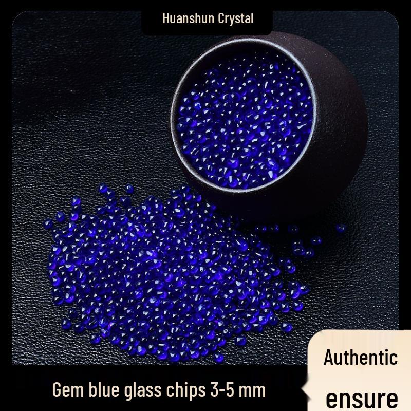 Seven-Color Glazed Crushed Stone Glass for Fish Tanks, Landscaping, Crystal Ornaments, DIY Mandala, and Gemstone Jewelry