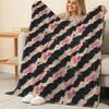 Lightweight Tie-Dye Flannel Blanket, Soft & Cozy Versatile Throw for Home, Car, Halloween & Christmas Use