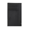 New COACH Coated Canvas Card Holder Mini Men's Black Gray CX878-QBGRM